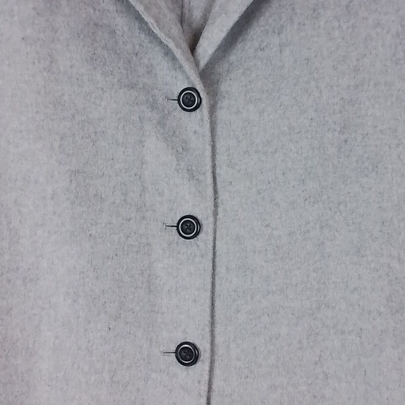 GAP Wool‎ Blend Soft Shell Overcoat Size Medium in Gray *FLAWED* - Picture 9 of 12